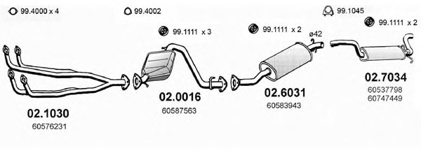 ASSO ART0072 Exhaust System